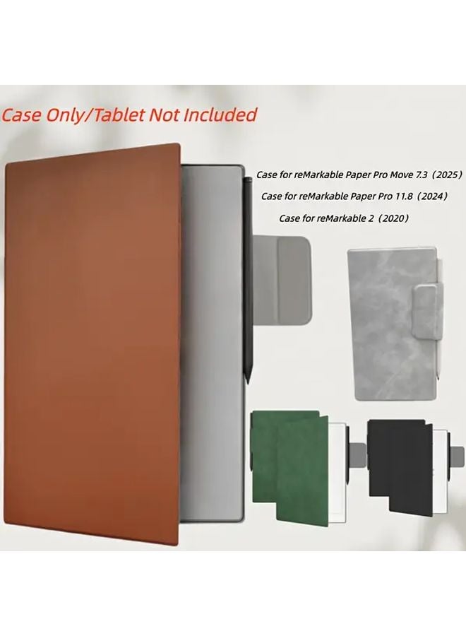 ReMarkable 2 Tablet Case Magnetic Cover With Stylus Slot Green - Image 1